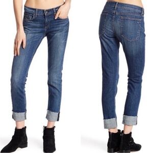 Rag & Bone Dre Slim Boyfriend Jeans Amelie Released Hem Denim Women’s Size 26
